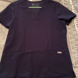 Figs Scrub top-Navy